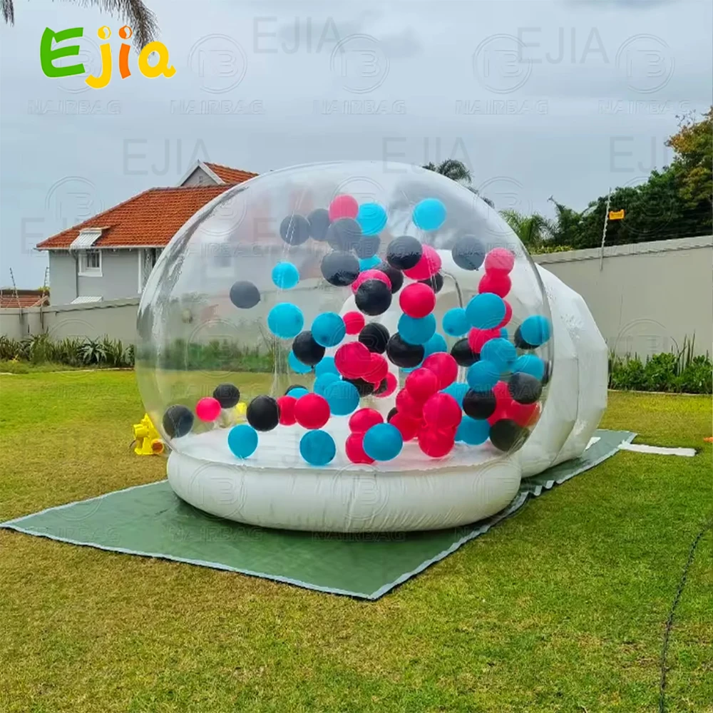 Stock 10ft Jump Bounce Party Bubble Balloon House z tunelem Nadmuchiwane balony bąbelkowe Bounce House Balon Bubble Dome House