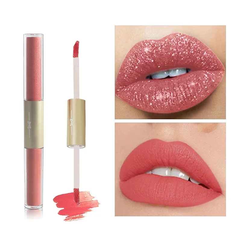 Brillo de labios 2 en 1 mate y brillante, hidratante, glaseado de labios para niñas y mujeres, Festival de Música, maquillaje, cosmético de labios