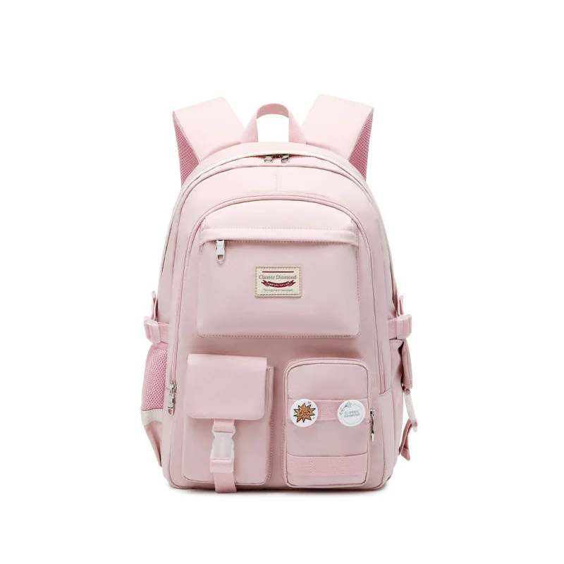 OYIXINGER Female Junior School Bag For 15.6 Laptop Student Large Capacity Backpack Girl Casual College Bag Ladies Travel Bags