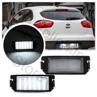 2 uds luces LED de matrícula para Kia Rio III 2011-2017 Picanto TA 2011-2015 Soul AM 09-15 Soul II 2014-2015 Hyundai I20