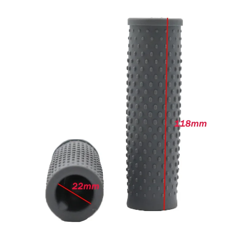 1 زوج المطاط المقود قبضة ل Xiaomi M365/Pro/1s/Pro2 سكوتر كهربائي الملحقات عدم الانزلاق الأسود سكيت ركوب أجزاء