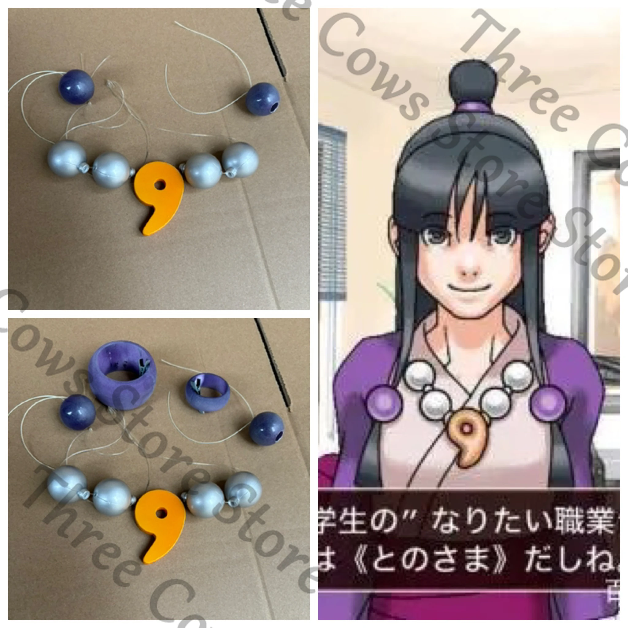 

Аниме Ace Attorney Maya Fey, косплей, мультяшное ожерелье, головной убор-талисман, реквизит, орнамент, аксессуар для головного убора, модель игры, подарок Ambitus