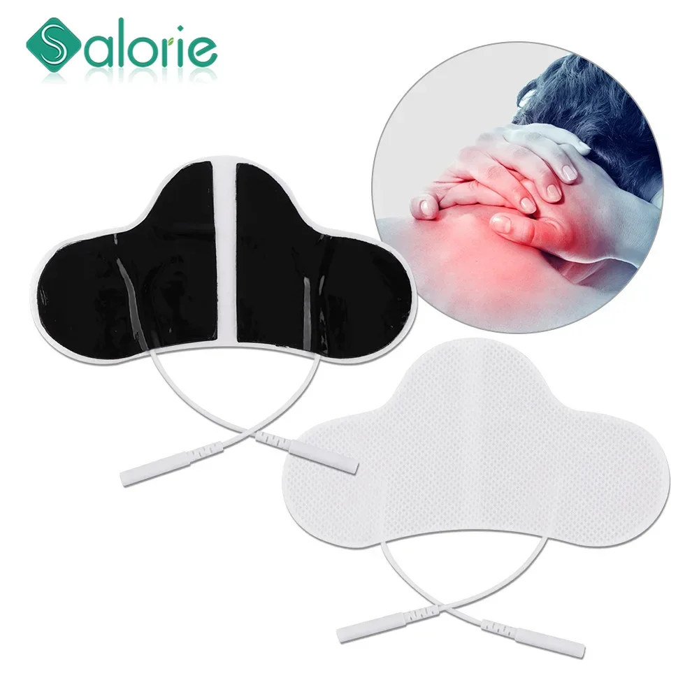 2/5pcs Neck Electrode Pads EMS Muscle Stimulator Patch for Tens Massager Machine Conductive Massage Pads Accessories Replacement