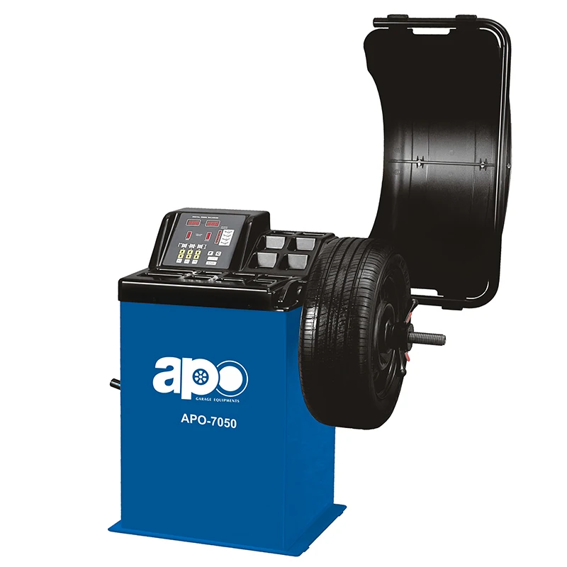 

Автомобильный балансировочный станок APO-7050 Цифровой электронный балансировочный станок для колес со светодиодным дисплеем Портативный балансир колес CE