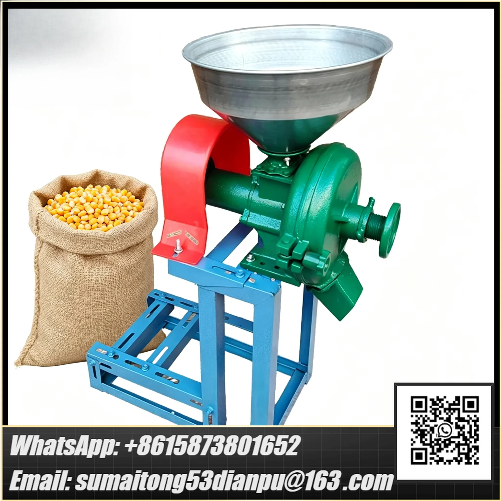 Multifunctional Electric Engine Grain Wheat Coffee Spices Flour Making Corn Maize Milling Machine 110V/220V