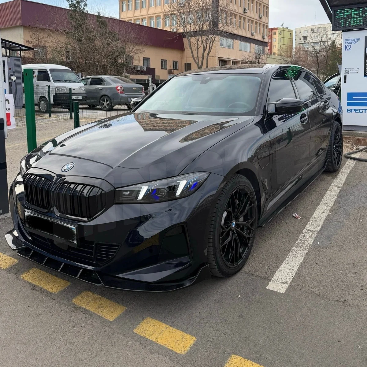 Front Bumper Lip Splitter for BMW 3 Series G20 G21 BVA Berline LCI G28 i3 2023-2026 ABS Guard Protective Cover Body Kits Tuning