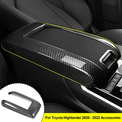 For Toyota Highlander 2020 2021 2022 XU70 Armrest Box Protective Covers Car Central Armrest Decorative Modification  Accessories