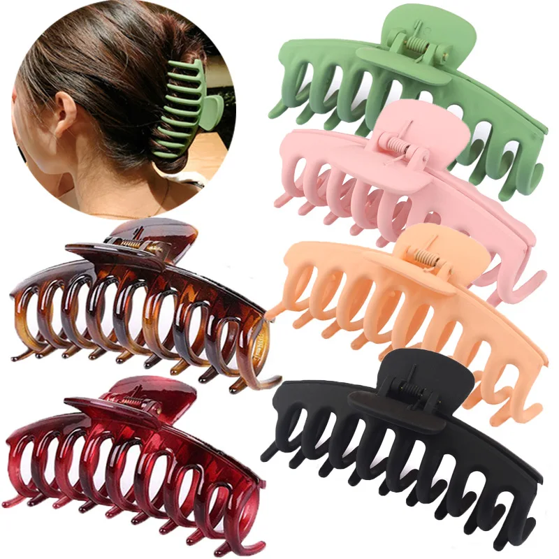 Big Plastic Hair Claw Clip Lot Large for Thick Hair Korean Hair Accessories Hair Clips pinzas para el cabello pince cheveux