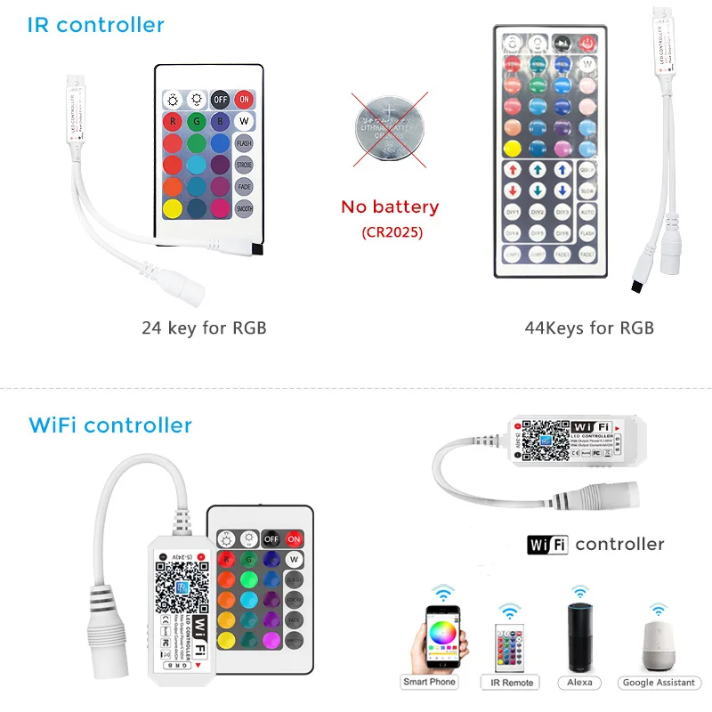 Imagem -05 - Rgbw Smart Led Tiras de Luz Ip65 Dimmiable Diodo Fita 5m 10m Smd 5050 Wifi Controle Compatível com Alexa Google para a Decoração do Quarto