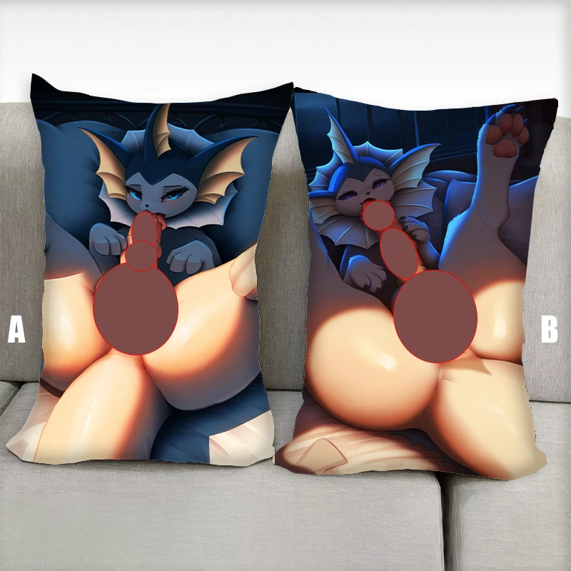 Anime Pillow Firewolf Furry Dakimakura Nsfw Half body Cartoon Pillow Core Double Side Print