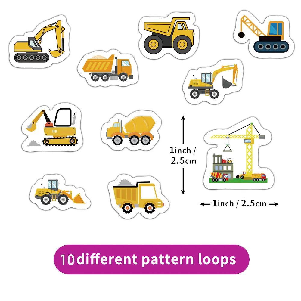500PCS Kreative Engineering Fahrzeug Rolle Kleber Heißer Verkauf Band Hand Konto Material Dekorative Umschlag Abdichtung Kleber