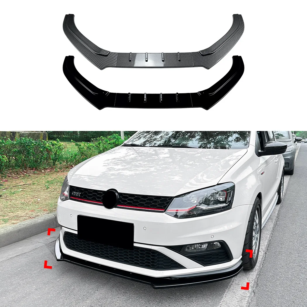 

POLO GTI Lower Bumper Splitters Diffuseur Body Kits For Volkswage Polo MK5 6R 6C GTI 2010-2014/2015-2018 Front Diffuser Spoiler