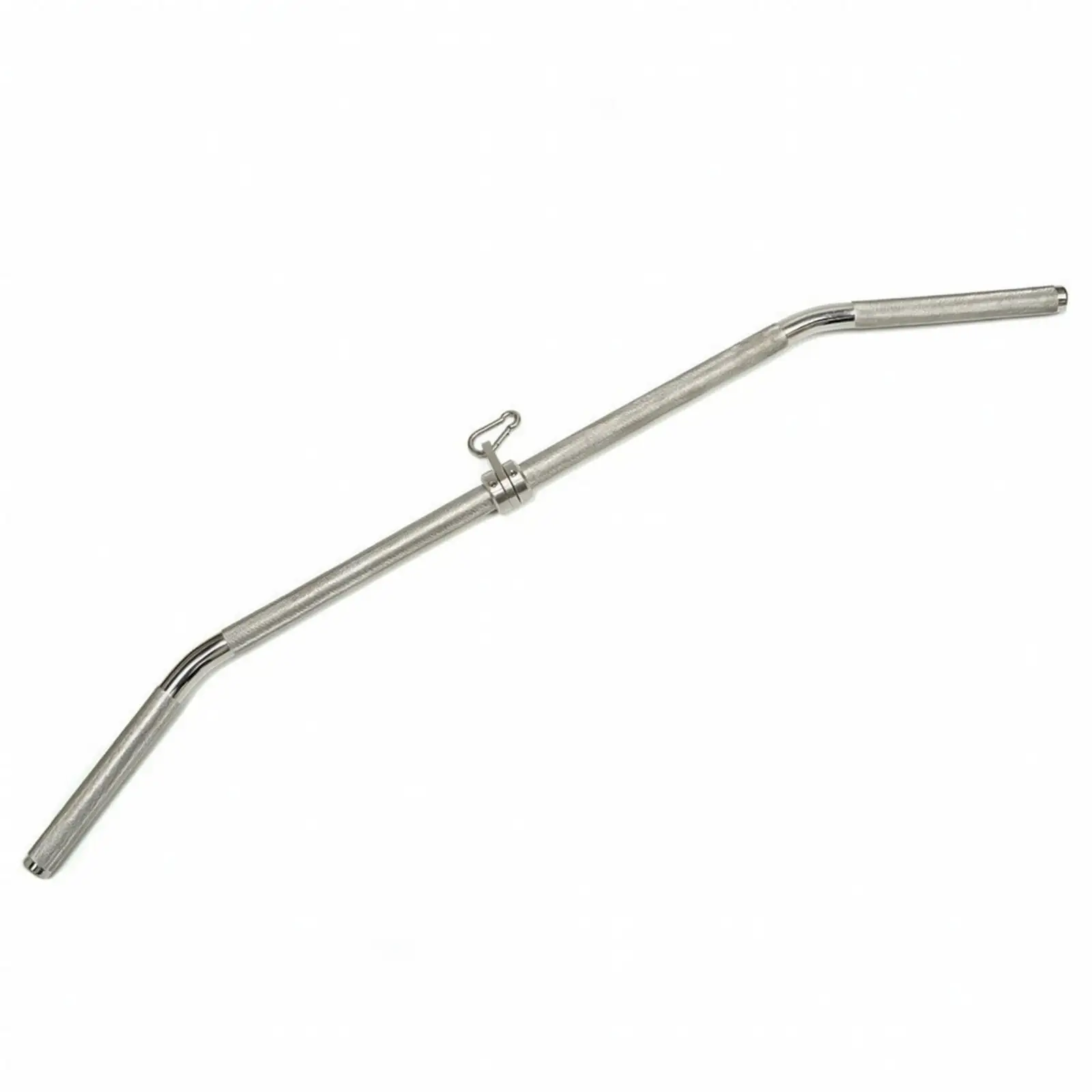 Lat Pulldown Bar Stainless Steel Cable Machine Bar with Clip Textured Grip
