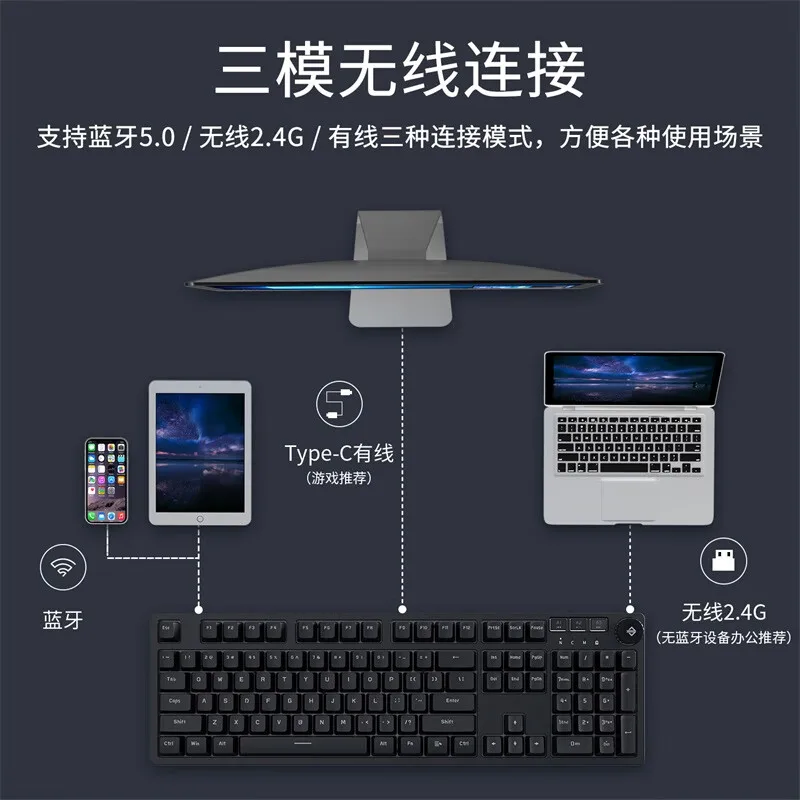 Black Jack-Clavier mécanique de jeu, AK515Pro, PBT, capuchons continent