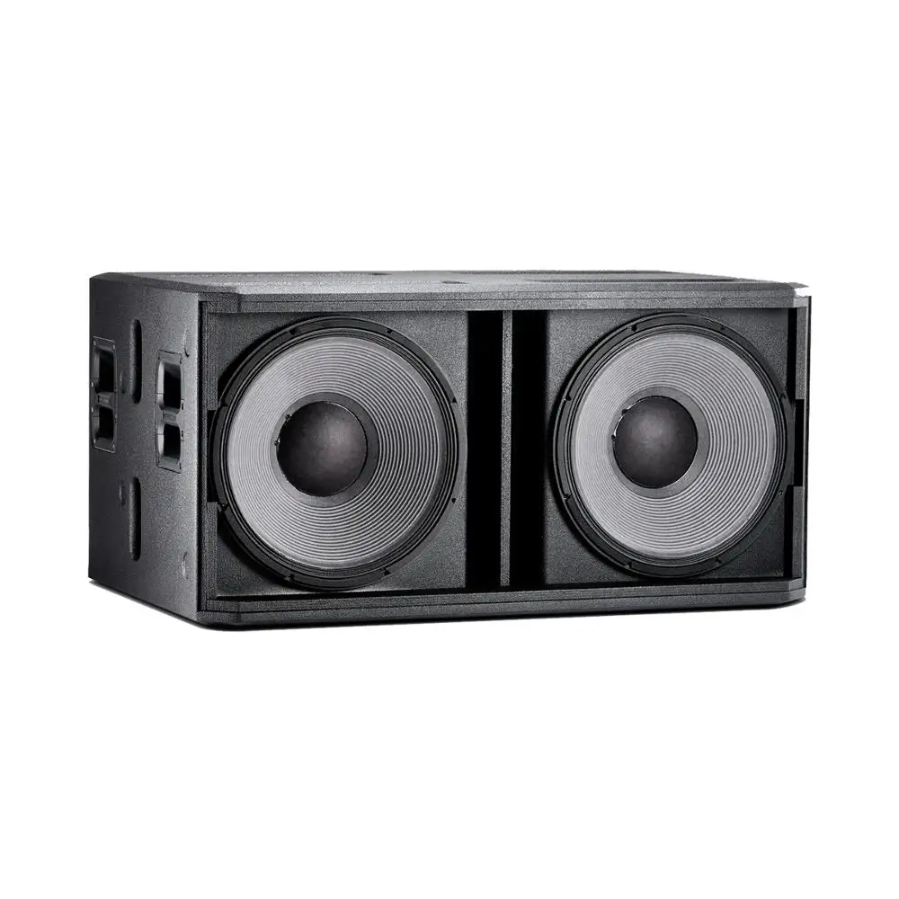 High Spl 2000 Watts Rated Power DJ Audio Dual 18 Inch PSTX 828 Two Way Monit or Stage Speakers