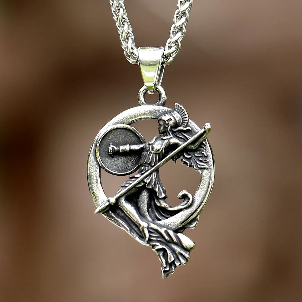 2023 neue Mode 316l Edelstahl Held von Sparta Anhänger für Männer Punk Biker einzigartigen Schmuck für Männer Geschenk versand kostenfrei