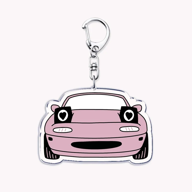 Classic Japanese Sport Racing Cars Key Chain Keychains Ring for Accessories Bag Pendant Keyring Jewelry Gifts