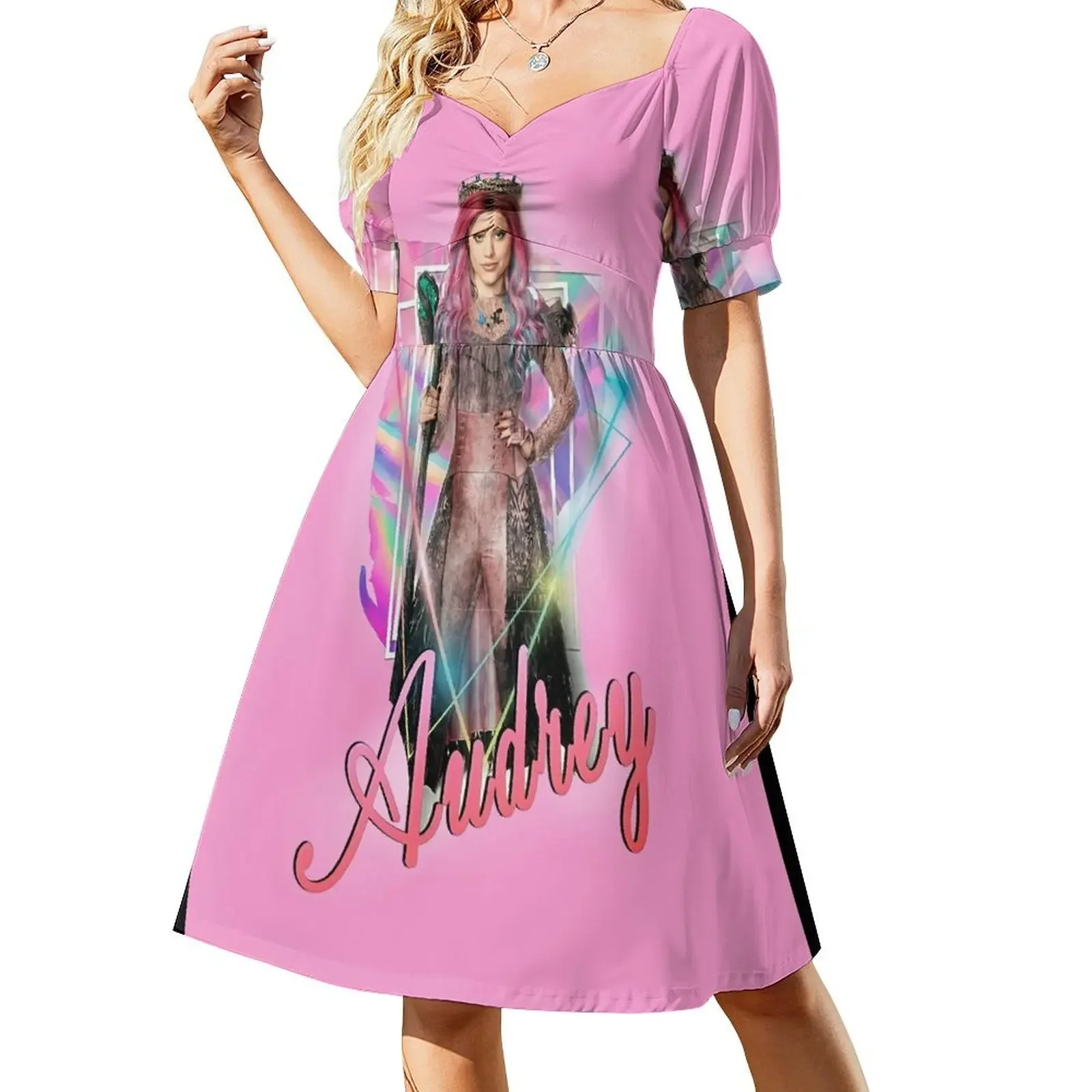 Audrey The Queen Of Mean – Descendants 3 Ärmelloses Kleid Langes Kleid Damen-Abschlussballkleid 2025, elegante, lockere Damenkleider