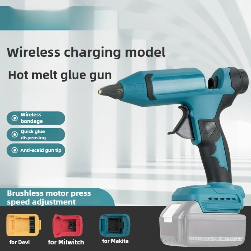 

Cordless Electric Hot Melt Glue Gun 11mm Glue Stick Hot Melt Welding Hot Air Gun for Home Crafts DIY for 18V Battery