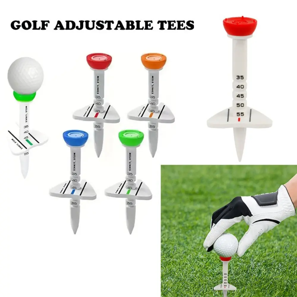 Durable Plastic Golf Tees Adjustable Height and Aiming Direction Golf Training Ball Stand Outdoor