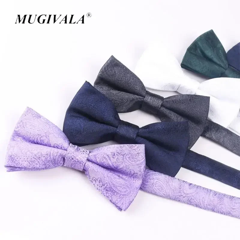 Men Polyester Bow Tie Gradient Paisley Bow Tie Men Women Party Wedding Bow Tie For Men Red Black Butterfly