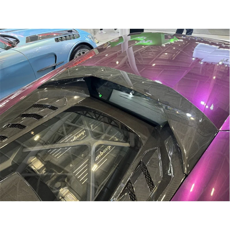 

Для Lamborghini Huracan LP580 LP610: Высококачественный капот/задний спойлер из сухого карбона в стиле Tecnica