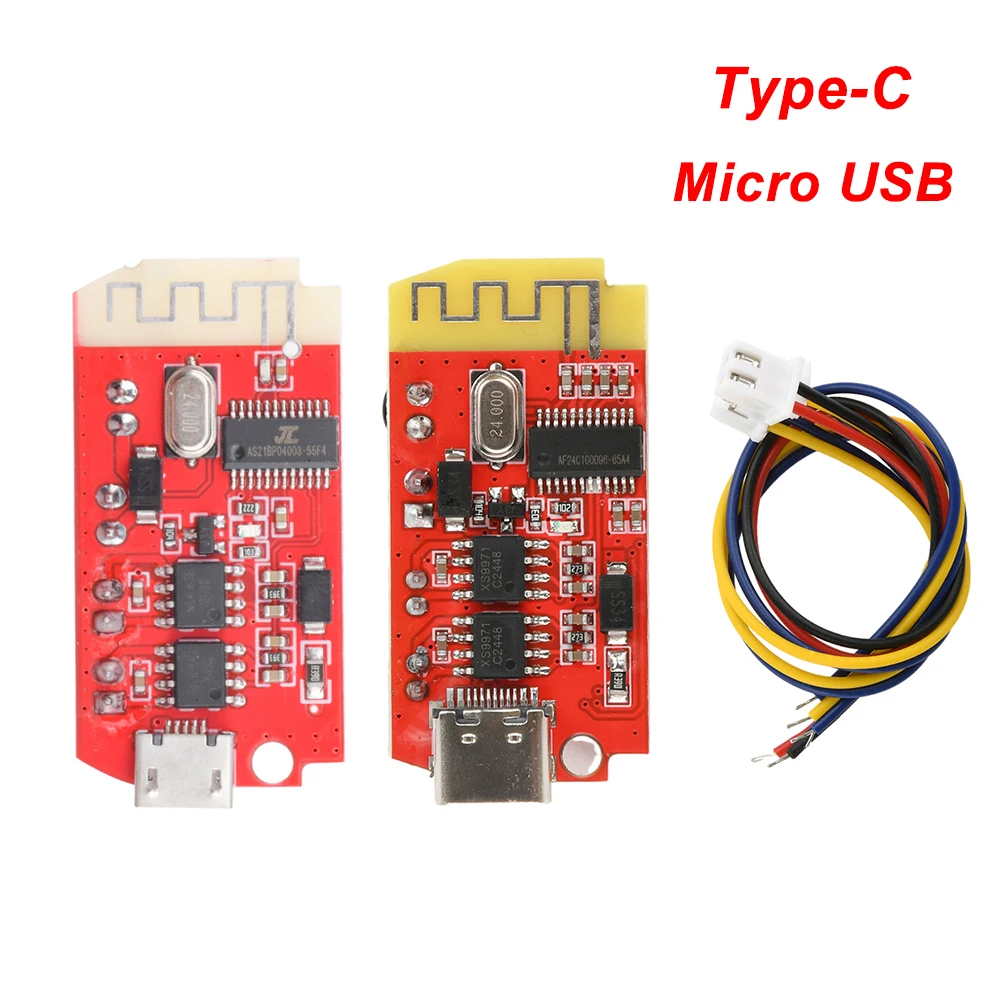 Micro USB Type C 5W+5W Digital Audio Amplifier Board Dual Plate DIY Bluetooth Speaker Modification Sound Music Module 5V/2A