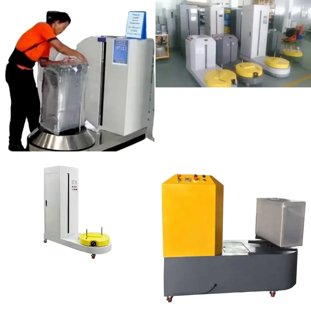 Baggage Wrap Luggage Stretch Film Packing and Wrapping Machine Pallet Wrapper for Airports