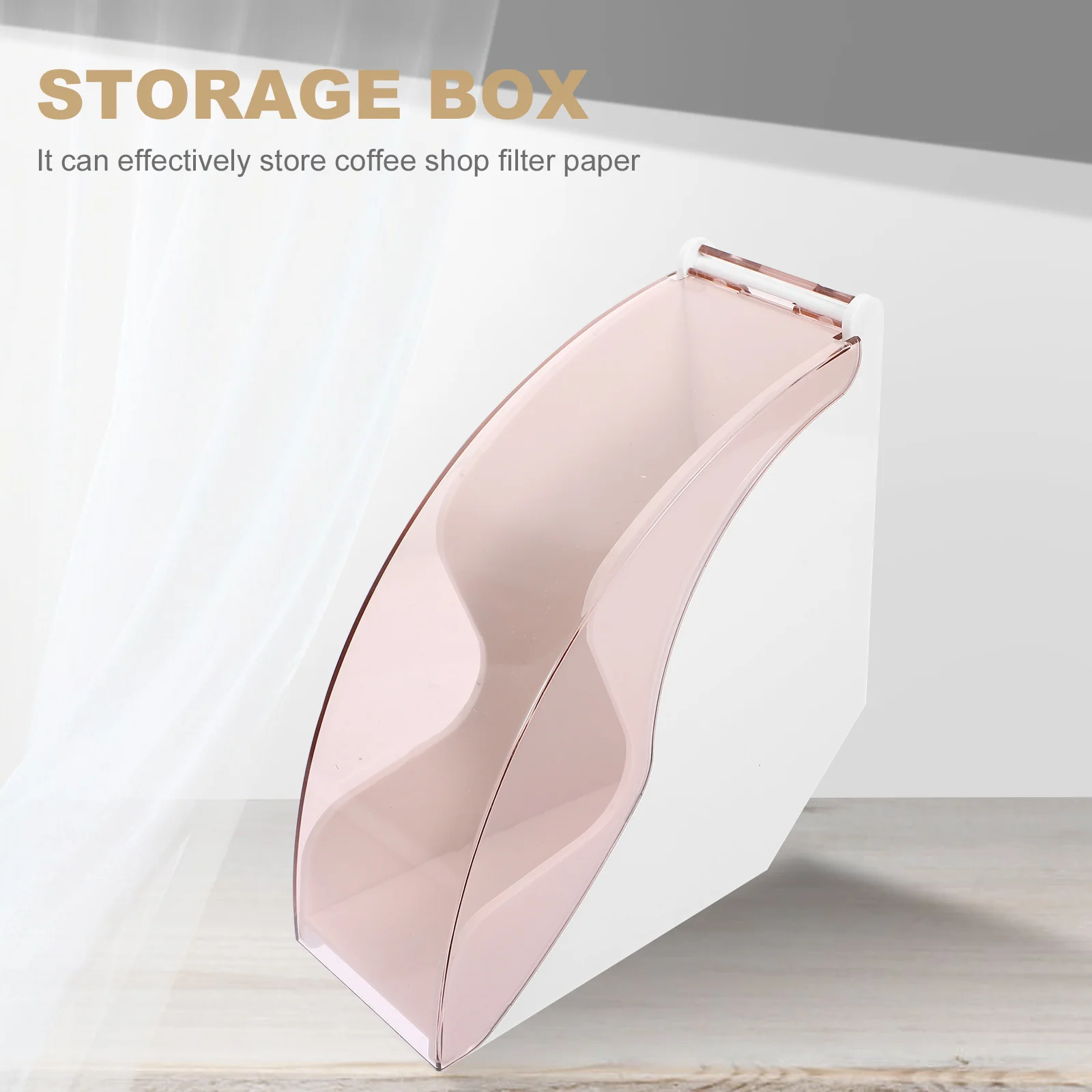 

Filter Paper Storage Box Cone Coffee Filters Holder Filtering Organiser Bracket Holders Abs Office
