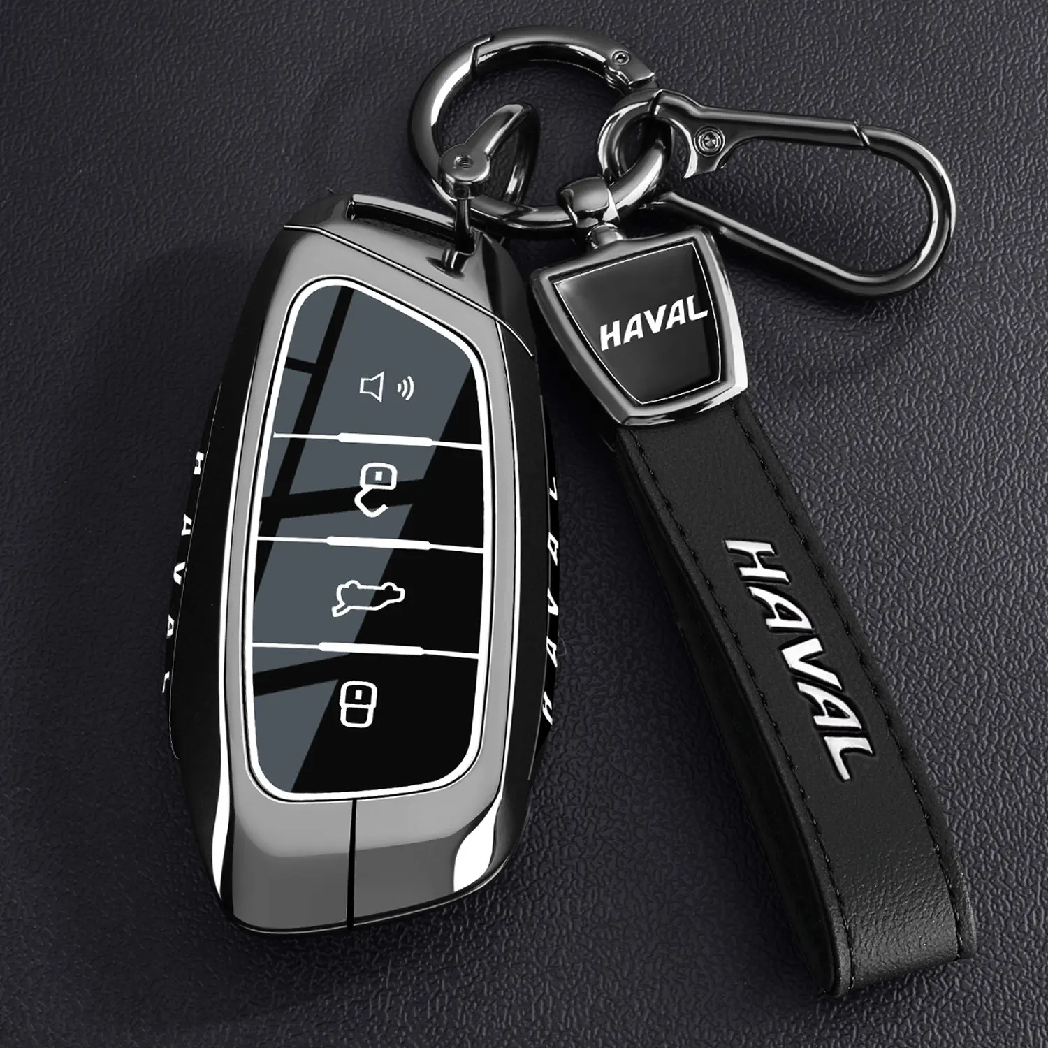 

2026 New Haval First Generation Big Dog Keycase 25-26 New Raptors JF-17 Max Haval H5 Car Metal Shell Buckle