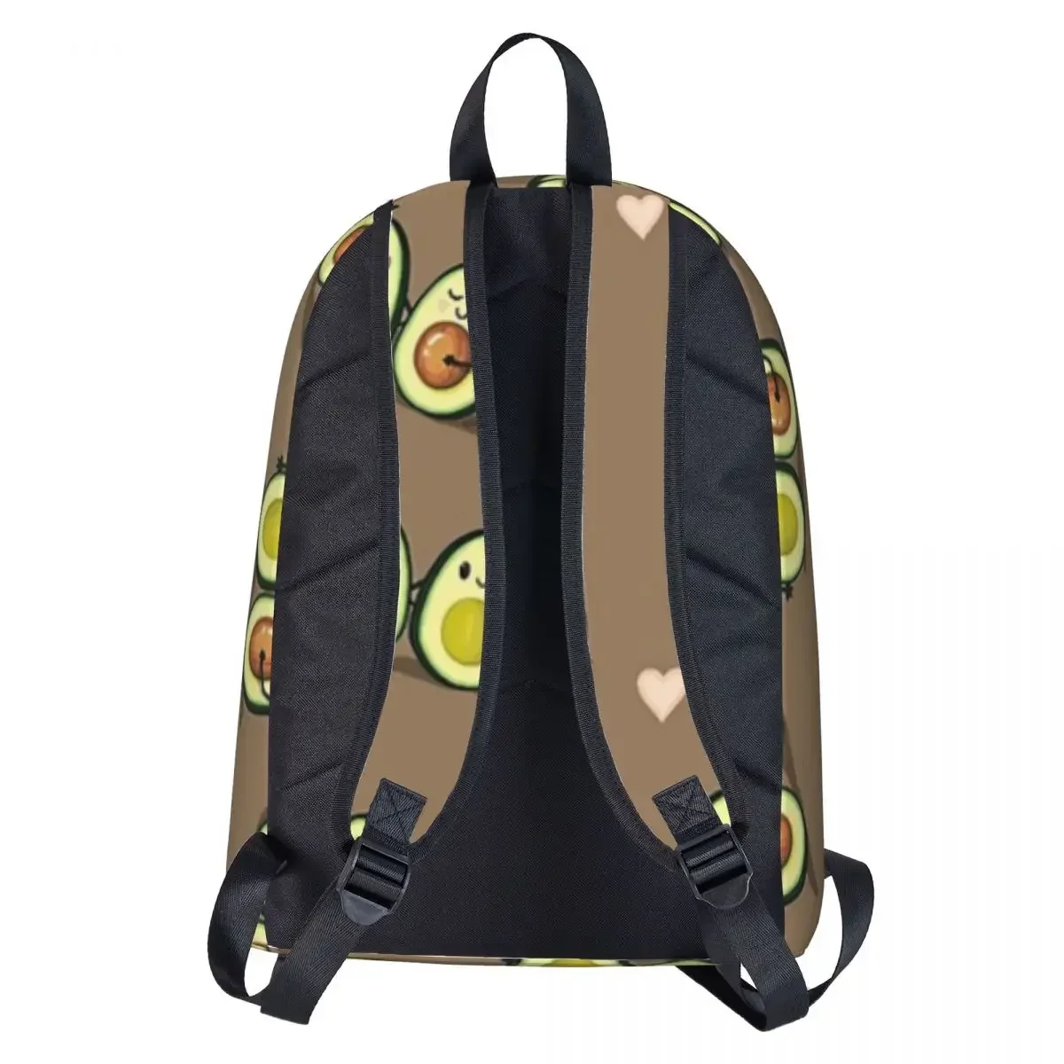 Mochila de dos mitades con patrón de aguacate para niños, bolsa de libros para estudiantes, bolso de hombro para computadora portátil, mochila de viaje, mochila escolar