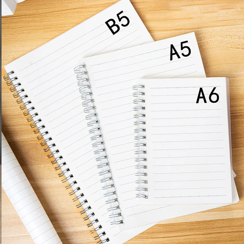 

Student Diary Writing Paper Book Journal Notebook Study Supplies School Stationery PP Waterproof Cover Size A5/A6/B5 80 Sheets