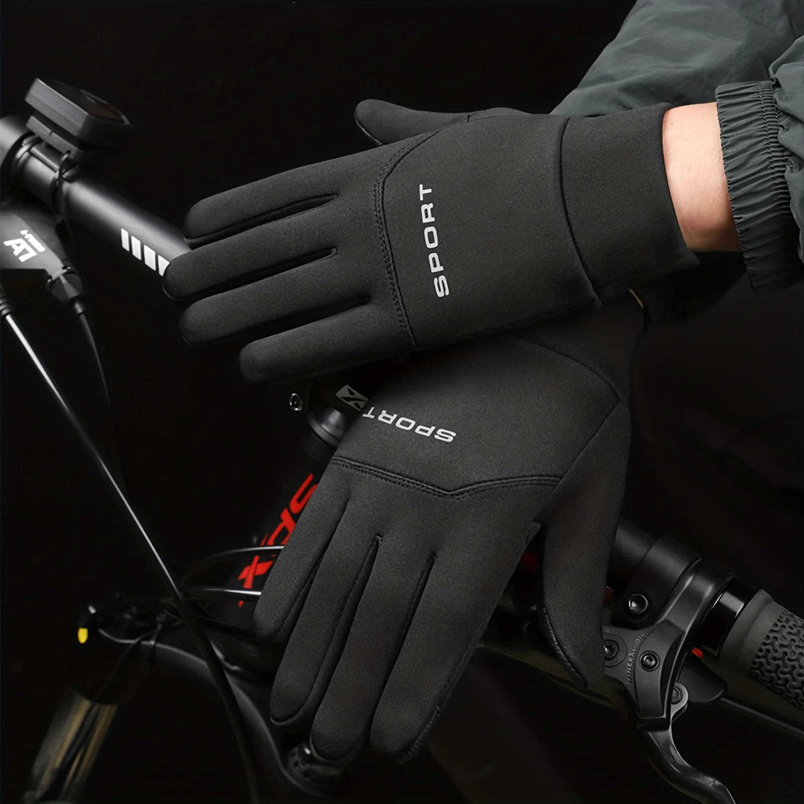 1/2/3 Pairs Thermal Outdoor Gloves Touchscreen Non Slip Warm Cycling Running Gloves Football Bicycle Full Finger Fitness Gloves
