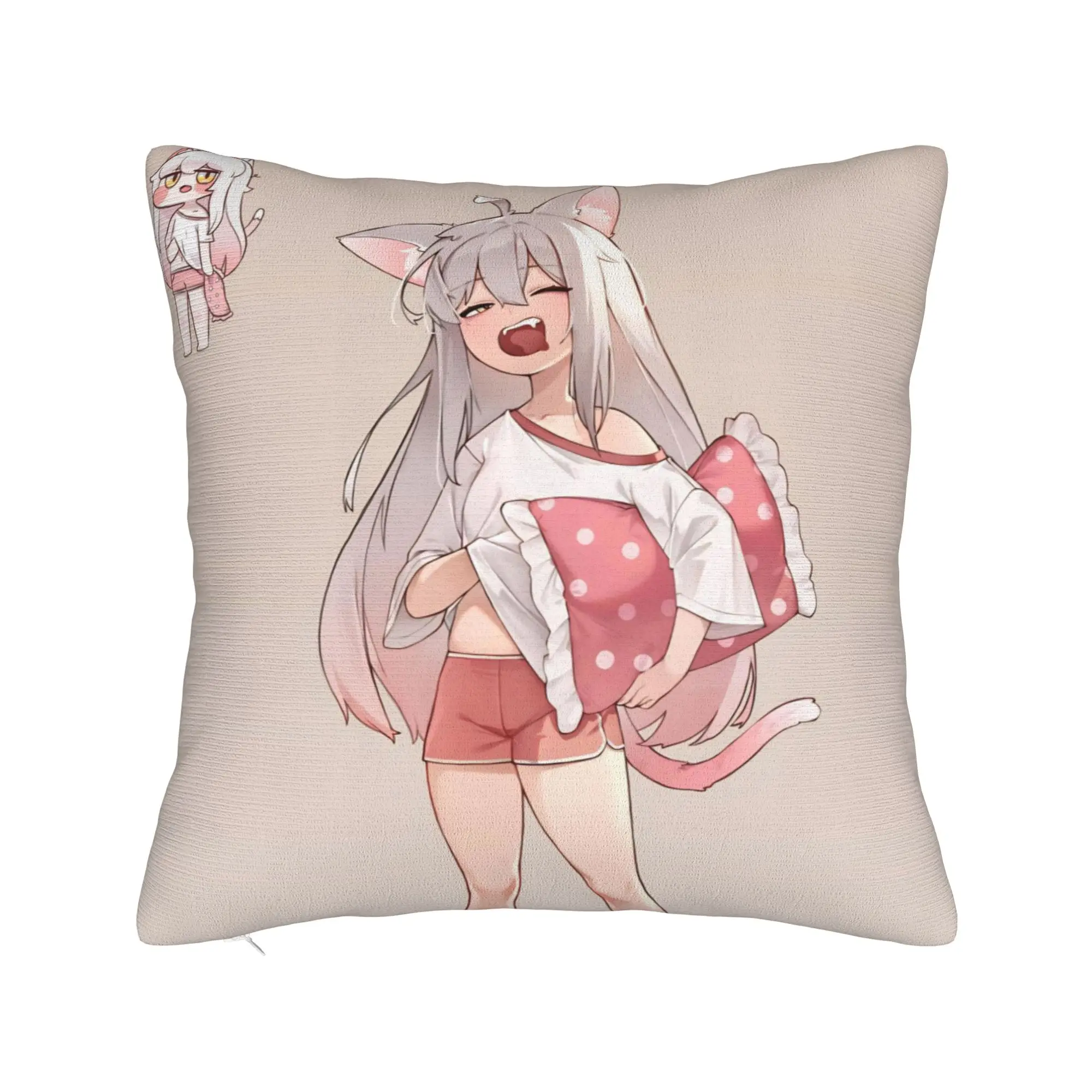 Decorative Pillow Covers Trickcal C-Chibi Go Games Merch Seater  Throw Pillow Case Cover Zippered Multiple Sizes