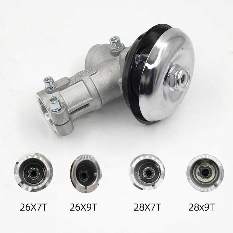 26mm 28mm 7T 9 T Strimmer gałka zmiany biegów skrzynia biegów akcesorium 7/9 szczoteczka do zębów Cutter narzędzia zamienne trawnikowy