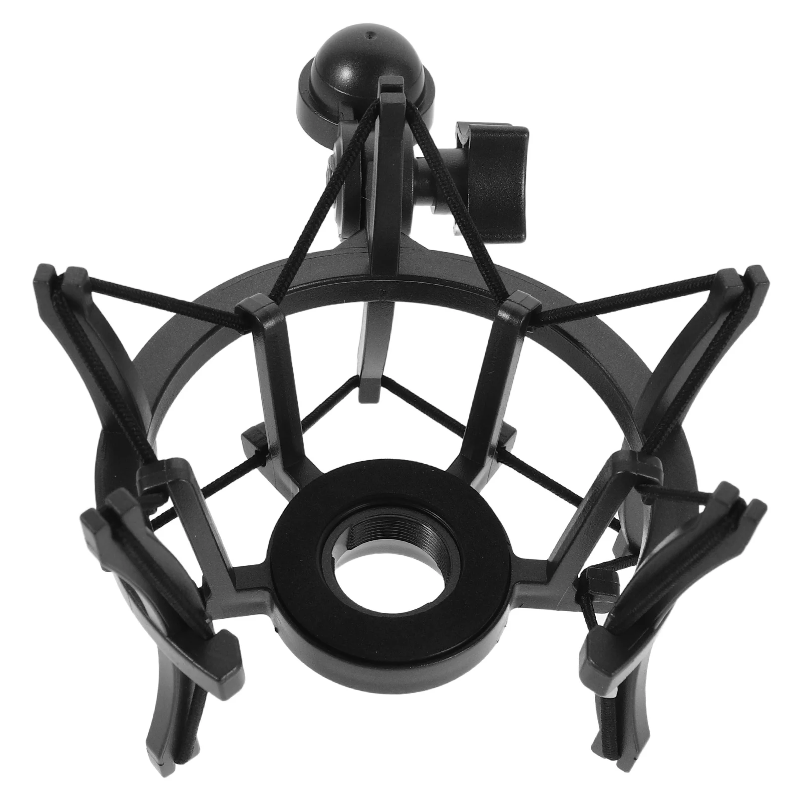 

Shock Mount Mic Holder 2.1cm Hole Adjustable Plastic Anti-Vibration Microphone Bracket for Live Streaming Recording Podcasting