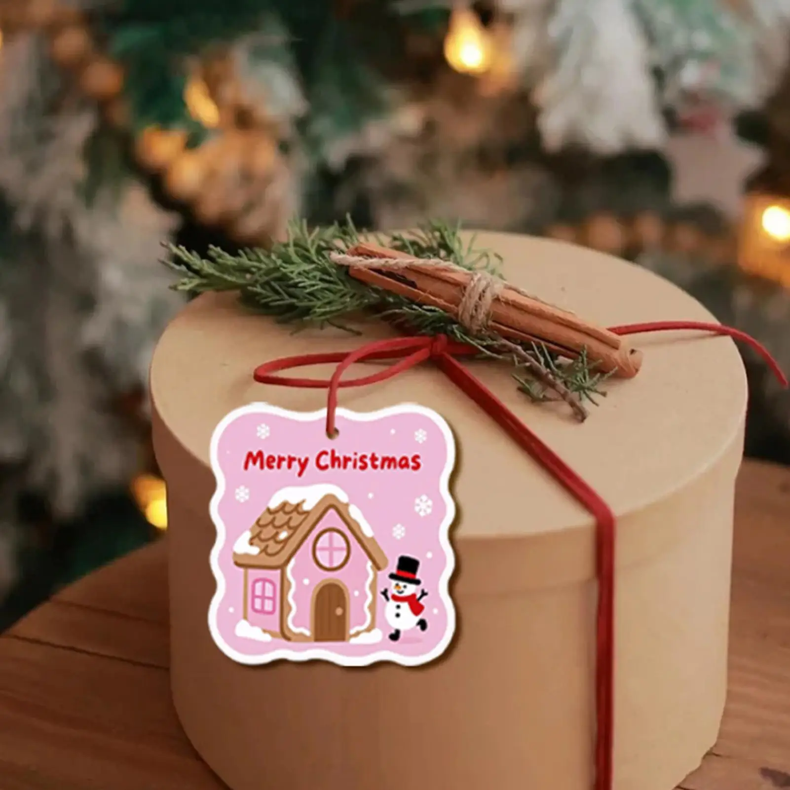 Merry Christmas Tags 30 Pieces Wrapping Labels Wood Christmas Tags With String And Holes For Holiday Crafting Birthday Halloween