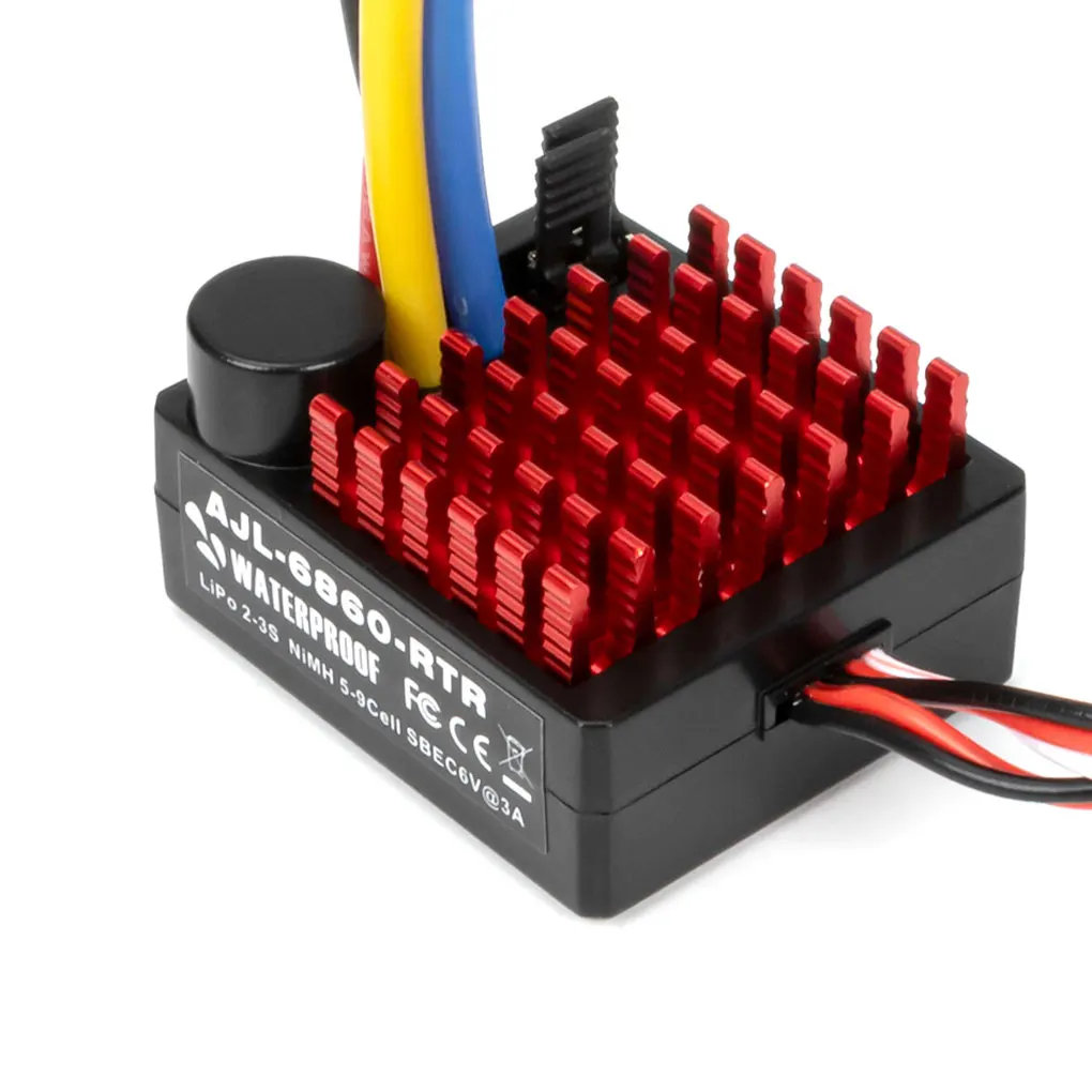 60a T Plug Esc Geborsteld Elektronische Snelheidsregelaar Voor 1/10 Rc Crawler Autoboot Scx10 Trx4 Cc01 Tf2 D90 Mst Cfx Ex86100