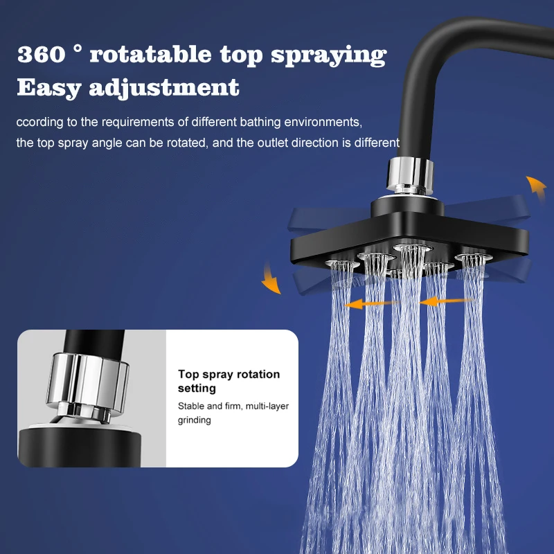 Zhangji Mini High Pressure Rainshower  Magic Water Flow Rainfall Shower Head Water- saving Shower Bathroom Accessories