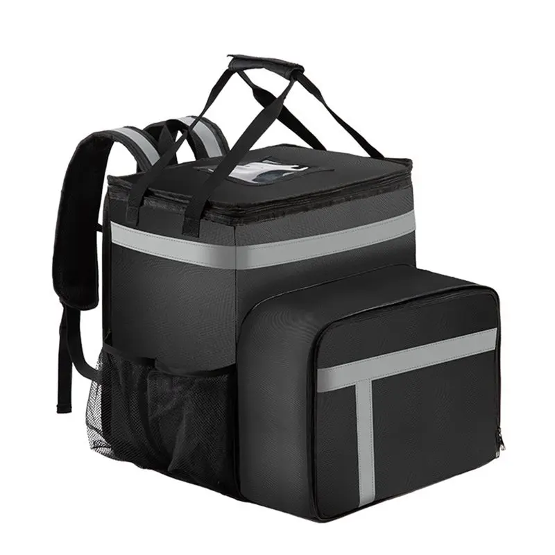 

Рюкзак для доставки еды AA51 для велосипедной доставки, сумка для пиццы с 4 отделениями для хранения - изолированные отсеки для горячих/холодных продуктов