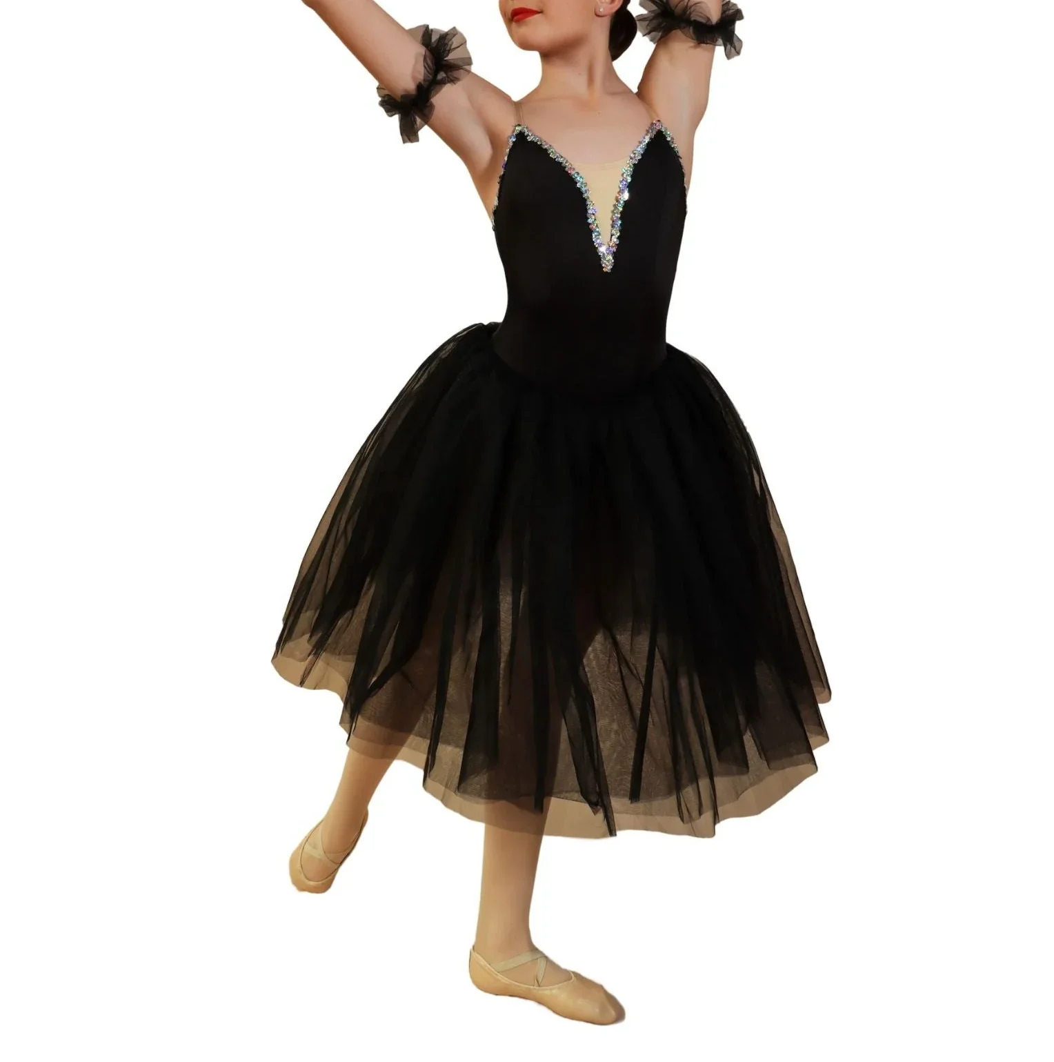 تخصيص الباليه تنورة طويلة تنورة الشاش لون مخصص