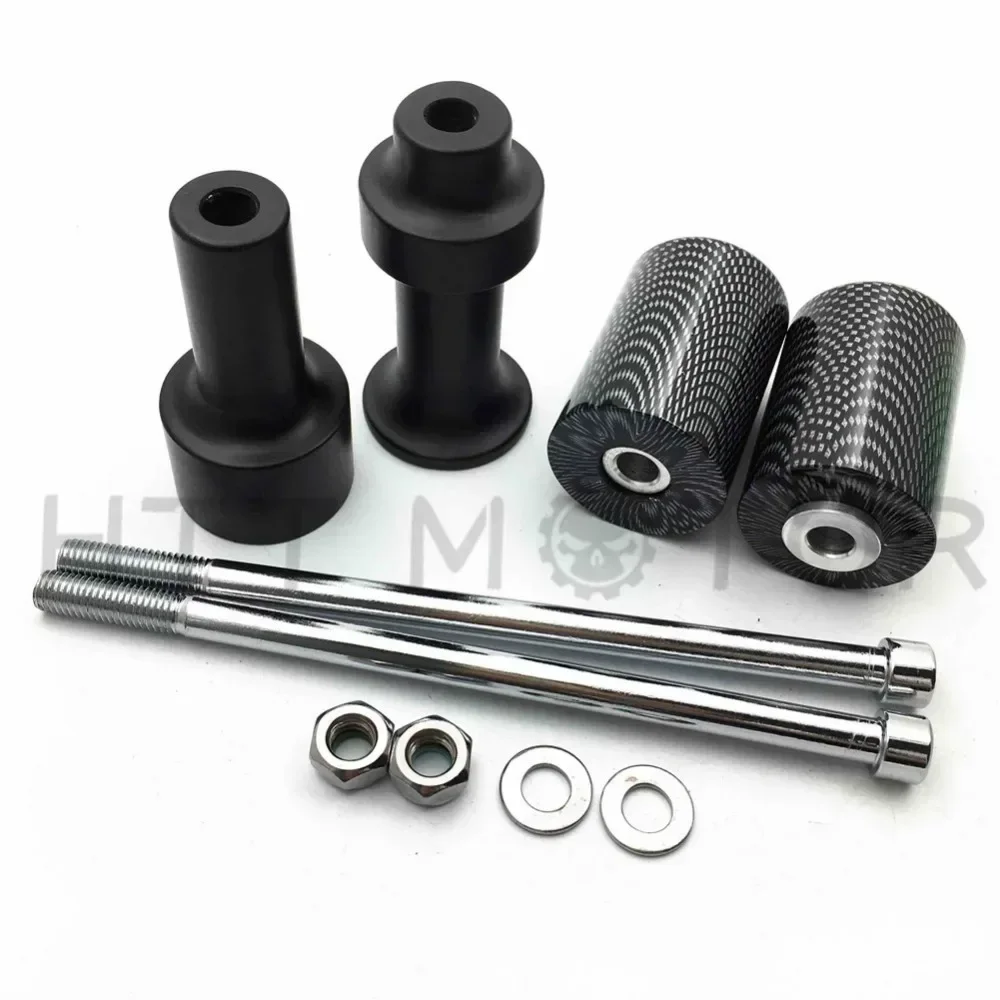 Motorcycle No Cut Frame Slider Protector for Kawasaki 2003 2004 2005 2006 Z1000 Carbon Fiber