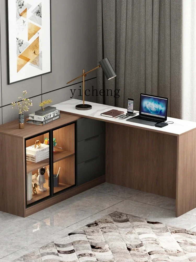 HYS Desk  Integrated Minimalist  Multifunctional  Desk Home Office Desk