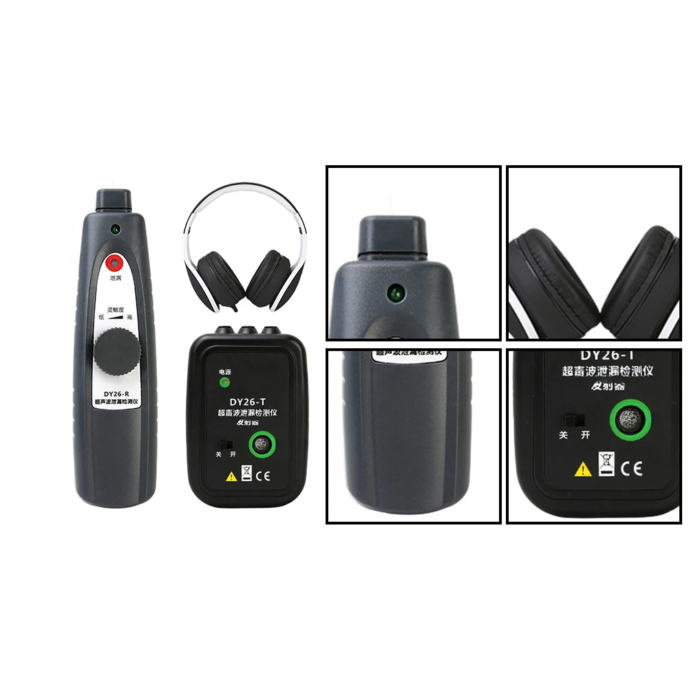 DY26 Ultrasonics Leak Detector For Tire Leakage Detection With Pipe Receivers Gas Portable Vacuum Seal Leakage Tester Test Tool