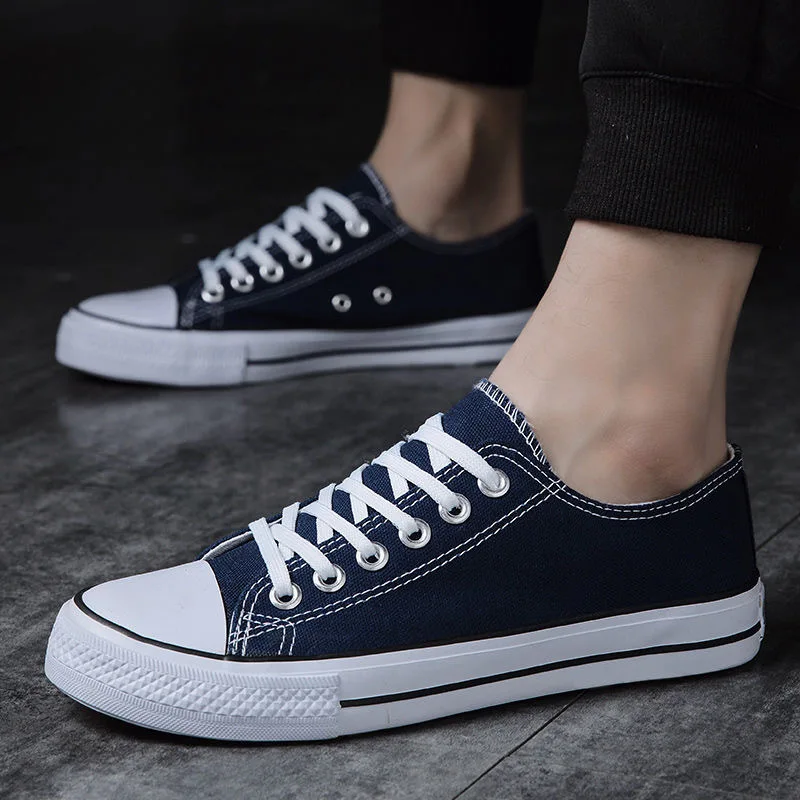 J New canvas shoes trendy shoes low top couple shoes