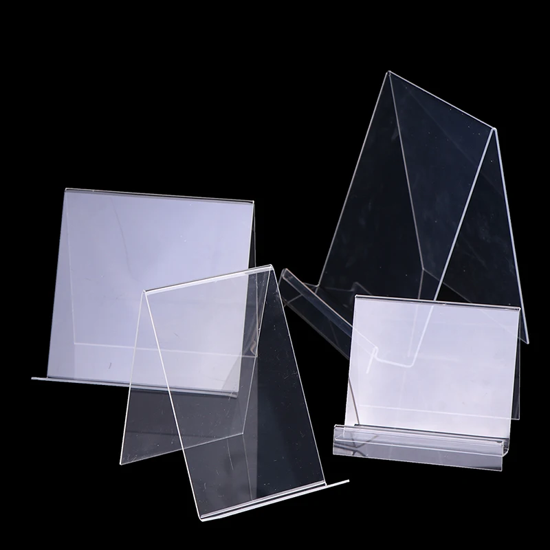 1pcs Acrylic Book Stand Book Holder For Display Clear Easel Stand For Display Display Holder For Postcard Sticker