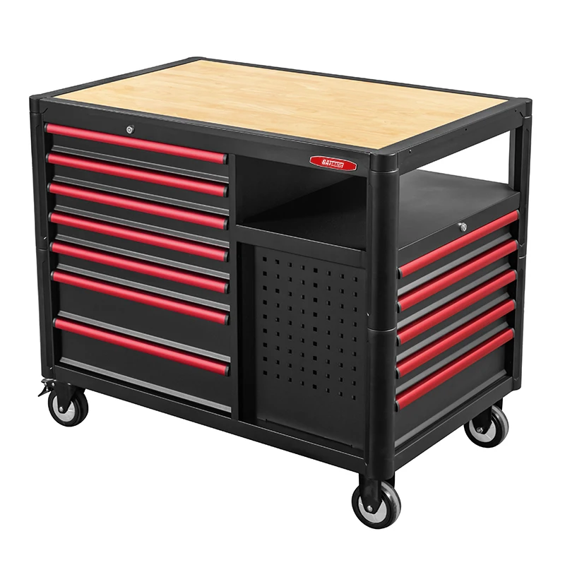 72-Inch Heavy Duty Steel Rolling Toolbox Mechanical Metal Garage Cabinet with Wheels for Vehicle and Body Tools