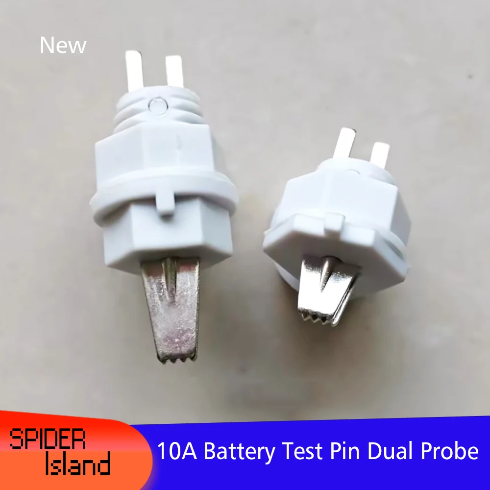 New Probe 10A Battery Test Pin Postive Negative Discharge 18650 Battery  Cabinet Thimble Polymer Capacitance