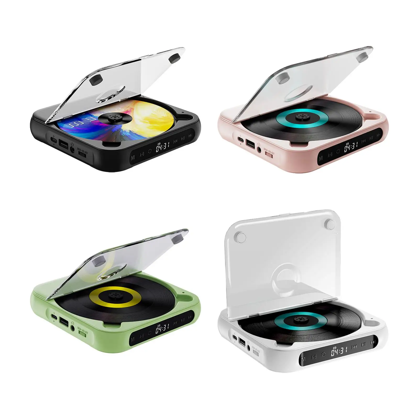 Compact Audio Music Player, Desktop Music Player, LCD Touch Screen, Portable Music Player for Music Lovers, Kids Gifts