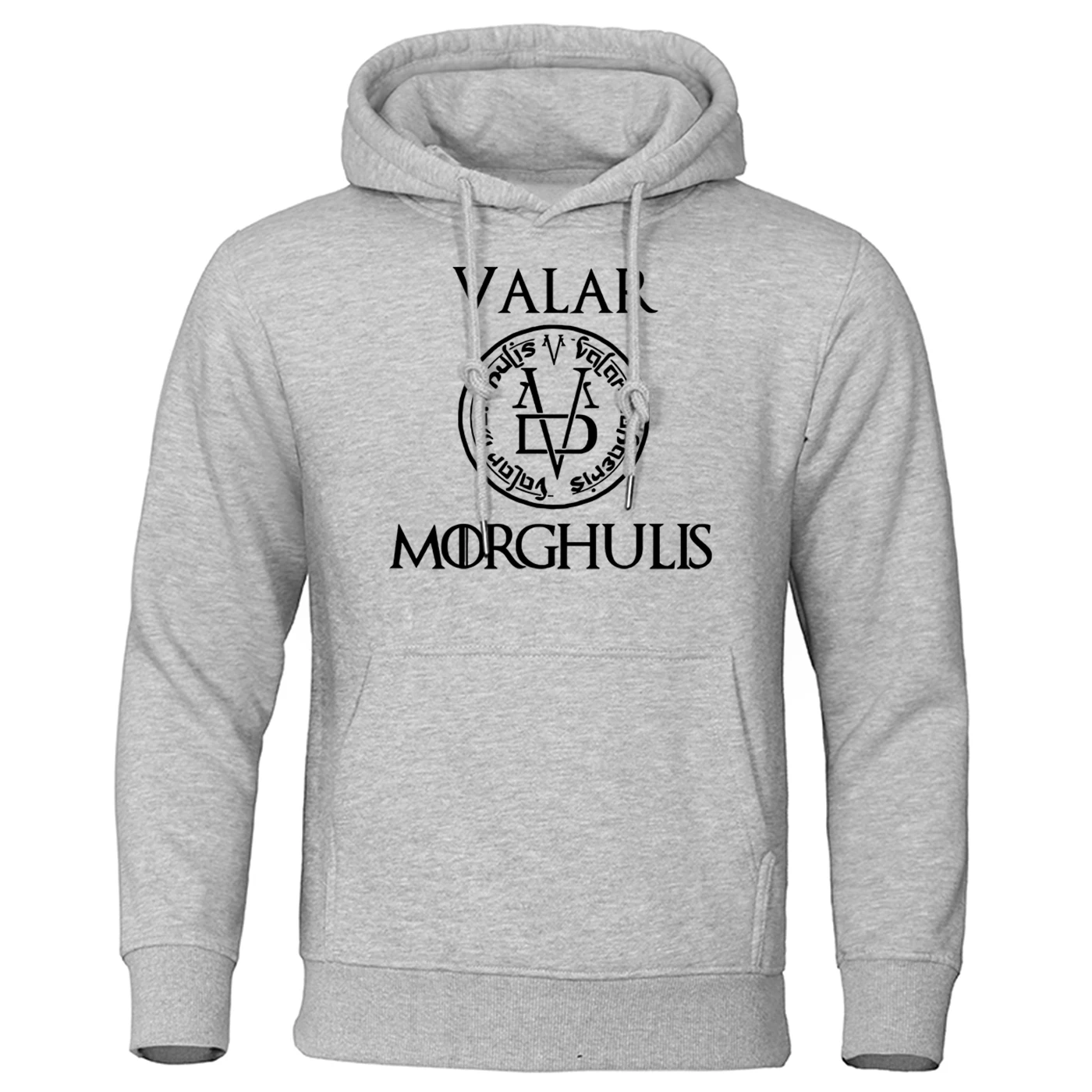 Song of Ice and Fire Hoodie Valar Morghulis Printed Sweatshirt Comfortable Loose Clothing Men's and Women's Long Sleeve Hoodies